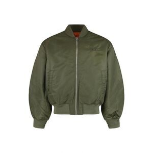 DIESEL Men's Hooded Bomber Jacket Men GREEN Outerwear